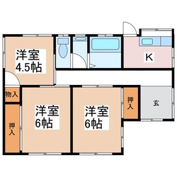 渚駅 徒歩9分 1階の物件間取画像